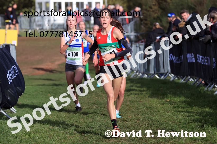 Girls Under-15s 2025 National Cross Country Relays, Berry Hill Park, Mansfield. Photo: David T. Hewitson/Sports for All Pics